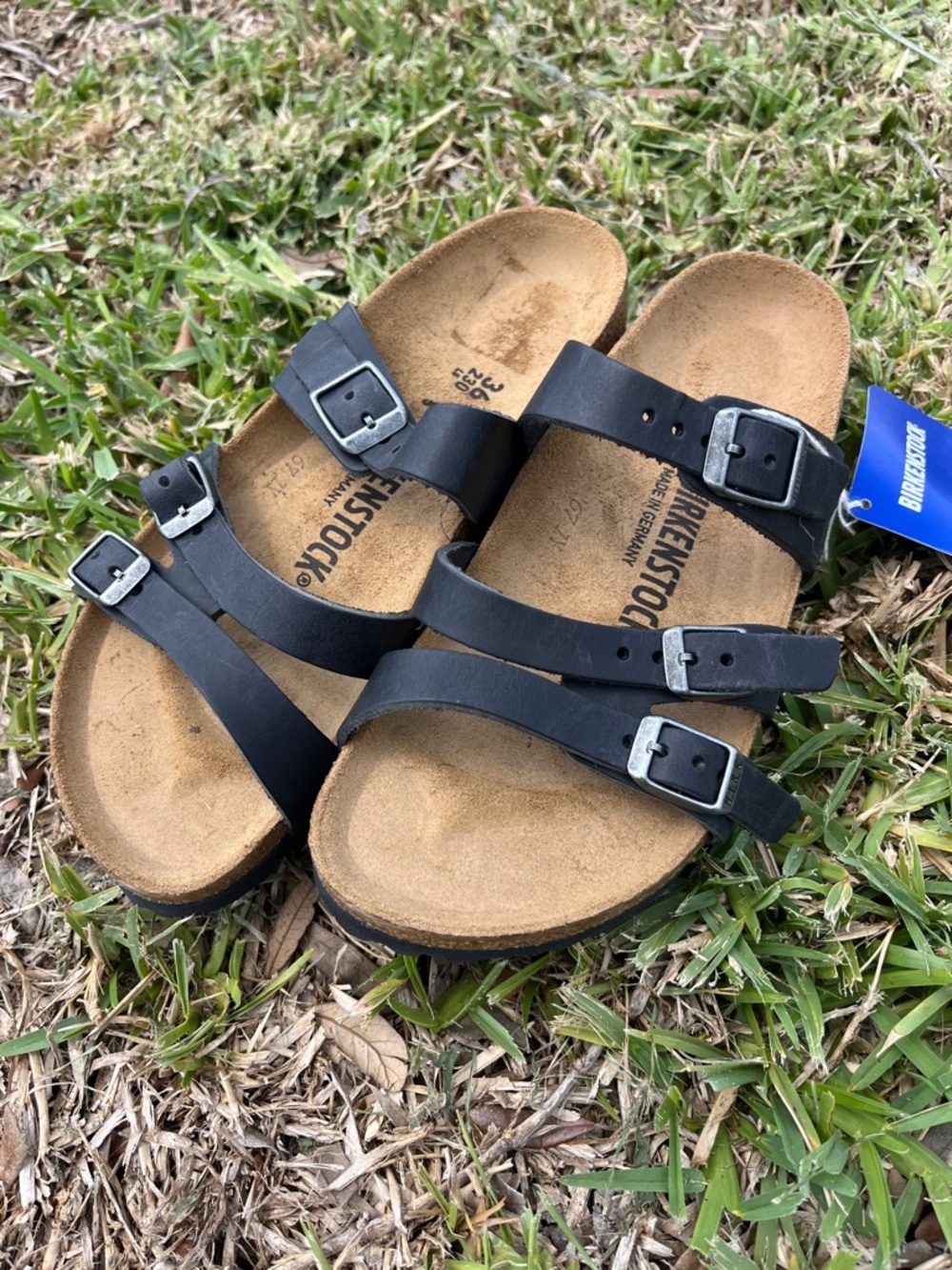 Birkenstock women’s eu 36 1019597Arizona Sfb Black Bflor